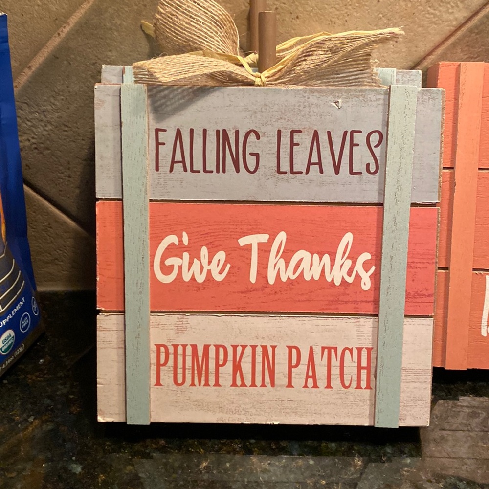 Fall wooden sign. Small 6X6.